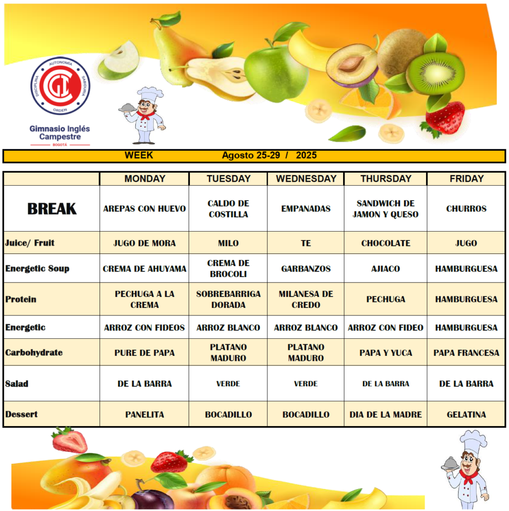 MENU AGOSTO 22